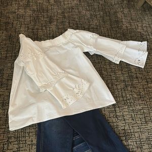 Super cute crisp white summer top…